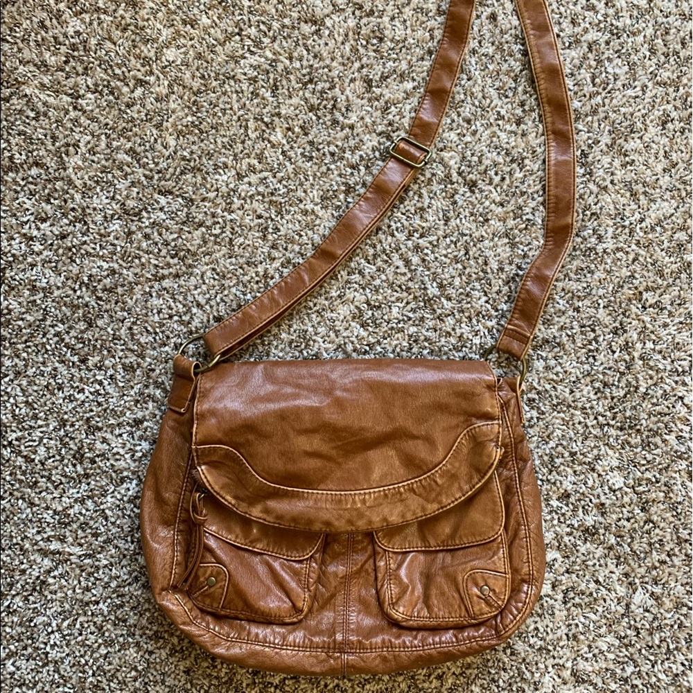 Brown crossbody purse